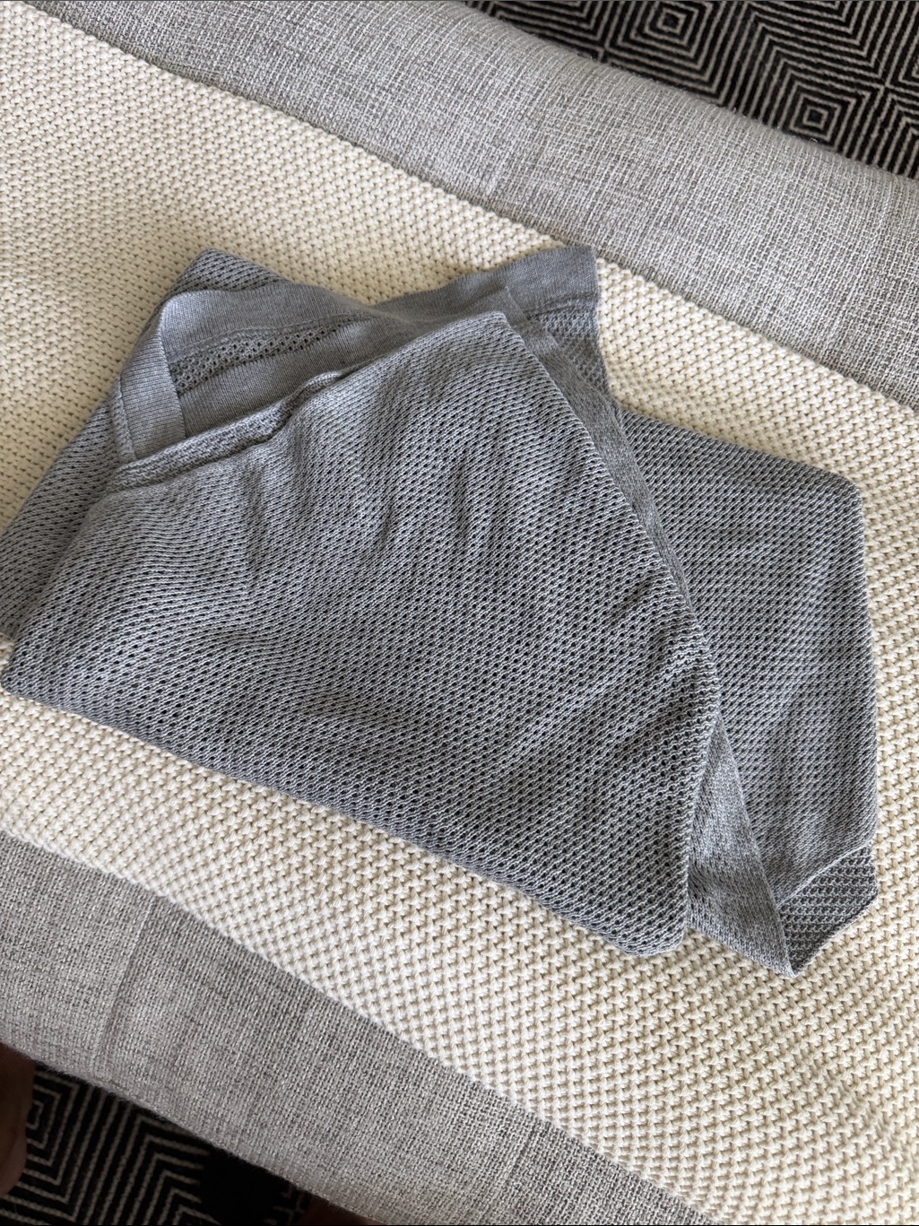 Amma Cocoon Breathable Lightweight Nursing Cover Grey — image 6 of 7